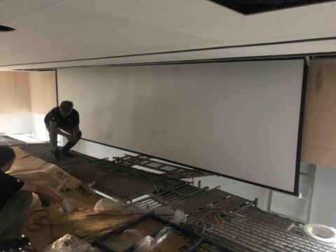 喬捷數位 - 240吋布幕安裝