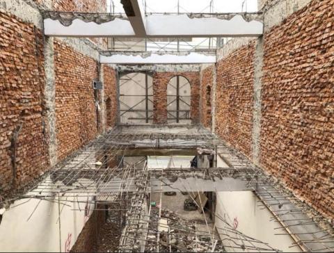 育達工程行 - 桃園蘆竹 三棟3層樓全室隔間 牆面 地板見底  一個禮拜完工 