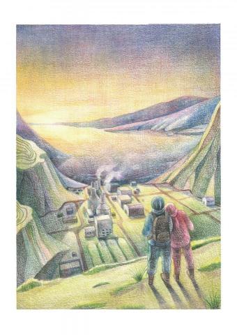 Sitting - 繪本插圖