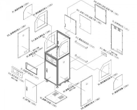 簡設作坊 - 機架分解安裝圖