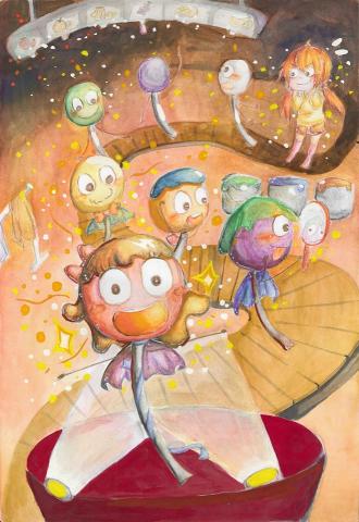 盧小都 - 手繪風格示意圖