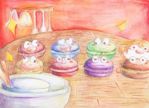 盧小都 - 手繪風格示意圖