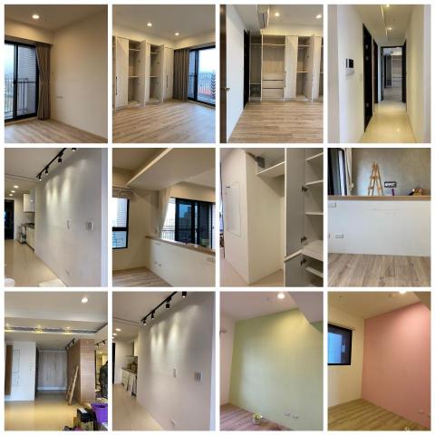 (豪)創奇油漆工程 - 竹北興隆路，室內粉刷得利竹碳健康居，油漆施工完成照。