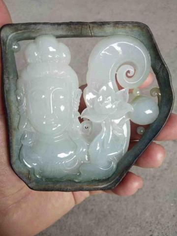 鳳康珠寶 - 冰種白翡觀音