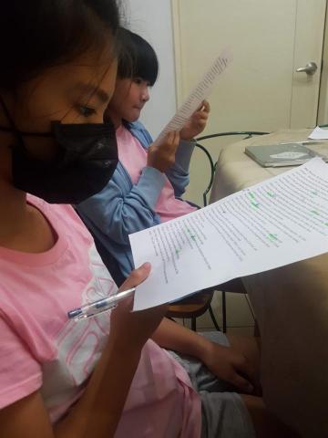 芊葵 - 中、英文家教 - 初級英語課：閱讀活動