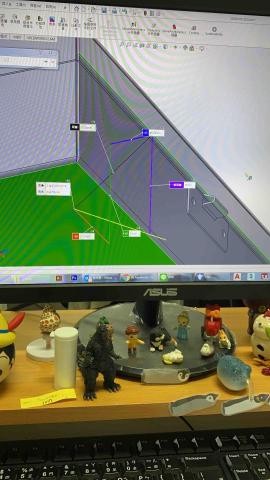 射手座的小藍 - 3D製圖後 尺寸量制
