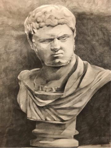 gay pi June - 雕像素描