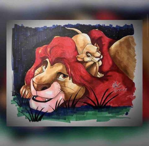 陳翰誼 - 獅子王 手繪