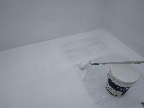 賴克明防水防漏 - 施工中(面塗2)施作中