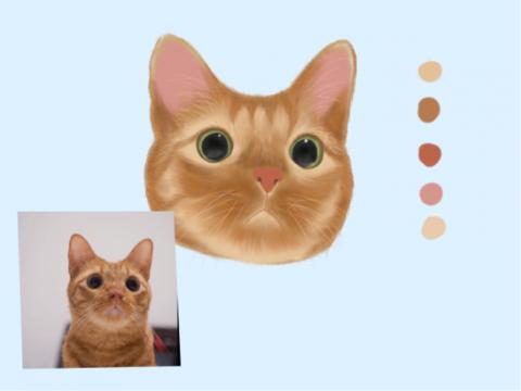 吳若希 - 寵物似顏繪