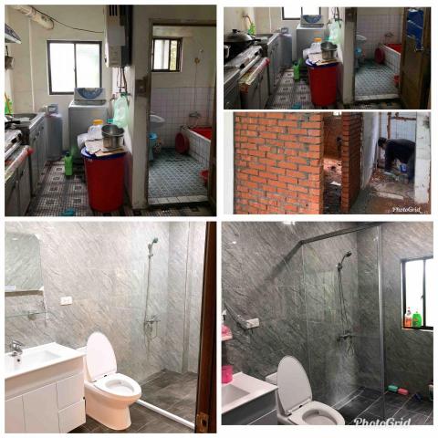 樂健美廚 - 原來的廚房變身為，大又舒適的乾濕分離衛浴設備