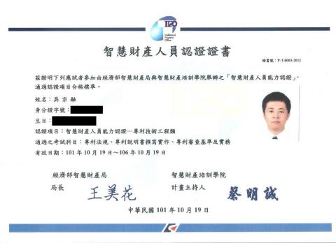 吳宗融專利師事務所 - 