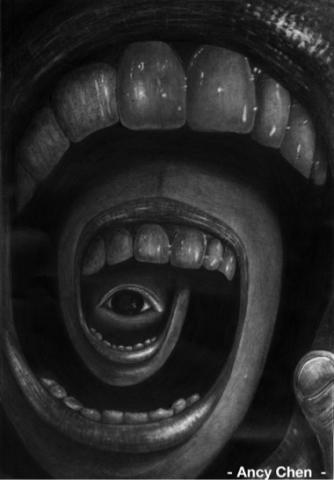 陳意婷 - 抽象 - 手繪 素描 8k
