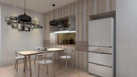 萬室新空間設計 - 餐廳、系統櫃無印風設計