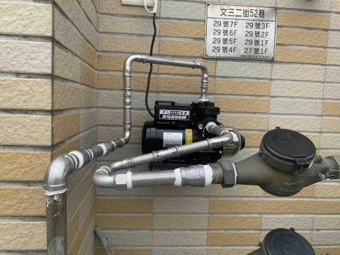 阿華水電修繕 - 4/6號壓接管加壓馬達施作
