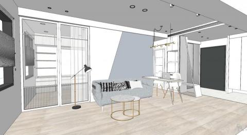 Maan設計/曹小姐 - 2房60萬裝潢(含拆除、隔間、系統櫃、鐵件、拉門、玻璃、鏡子、木地板、磁磚地板、油漆、崁燈、吊燈、軌道燈、平頂天花)
小空間五臟俱全