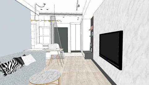 Maan設計/曹小姐 - 2房60萬裝潢(含拆除、隔間、系統櫃、鐵件、拉門、玻璃、鏡子、木地板、磁磚地板、油漆、崁燈、吊燈、軌道燈、平頂天花)
小空間五臟俱全