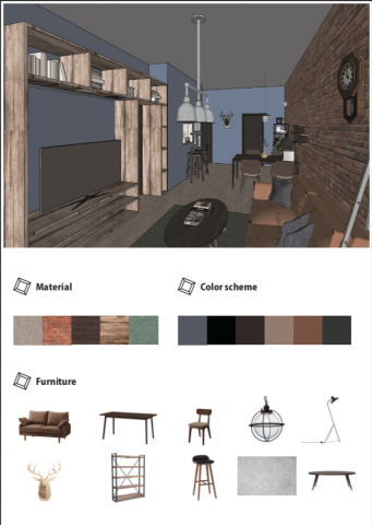 DEREK DESIGN - 六本木集合住宅
室內設計暨表板設計Ｂ