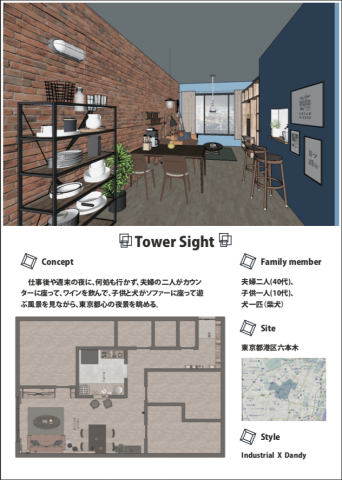 DEREK DESIGN - 六本木集合住宅
室內設計暨表板設計Ａ