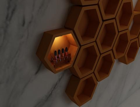 密思林 - 蜂巢柜
3ds max