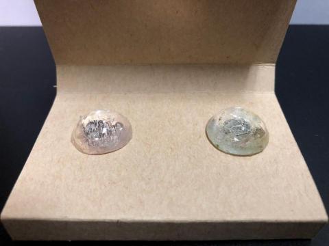 張瑀庭 - 畢業展 - 成品
材料: UV膠+葉子