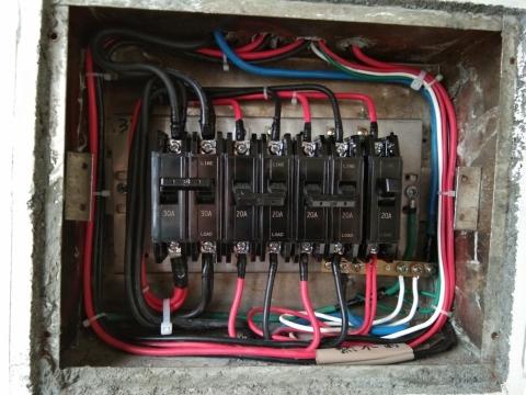 冠鴻水電工程（彰化縣） - 老舊電箱 重新檢線配置完成圖