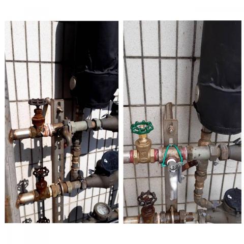 翔宇水電 - 更換銅閘閥及掛鎖式水龍頭