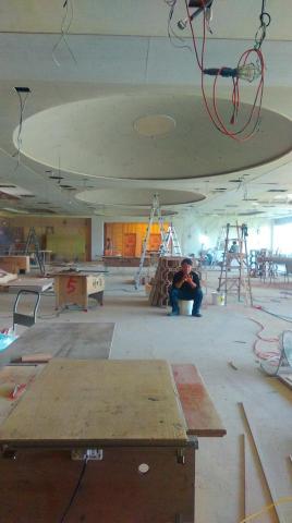 亞加室內油漆工程 - 餐廳裝潢 造型天花板批土油漆