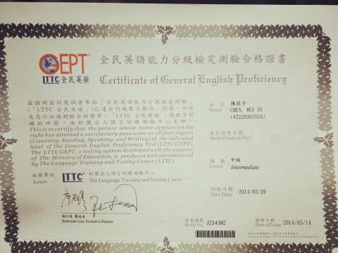 私人家教 - 全民英檢中級