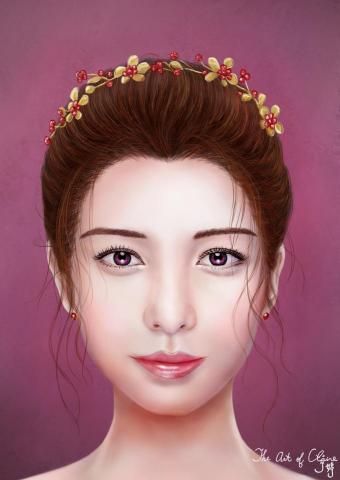 婷婷2D美術3D美術 - 徐若瑄精緻人像繪製