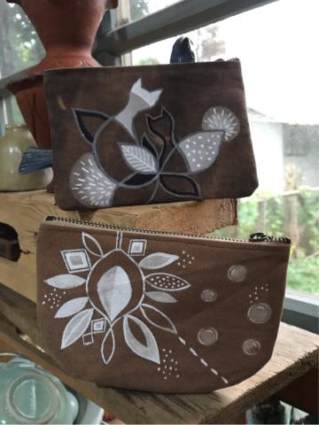 黃千聞 - 手繪帆布零錢包