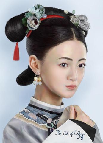 婷婷2D美術3D美術 - 延喜攻略女主角魏瓔珞精緻人像繪製