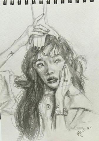 劉育秀 - 人像素描