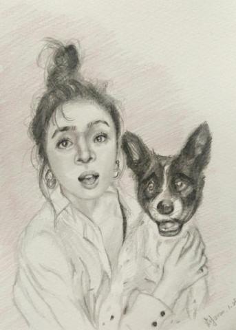 劉育秀 - 人像素描