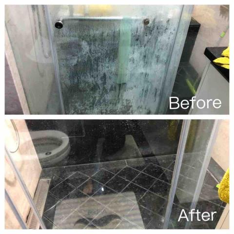 圈圈居家工作室 - 惱人的乾濕玻璃水垢
(照片僅供參考，以現場設備狀況為主)