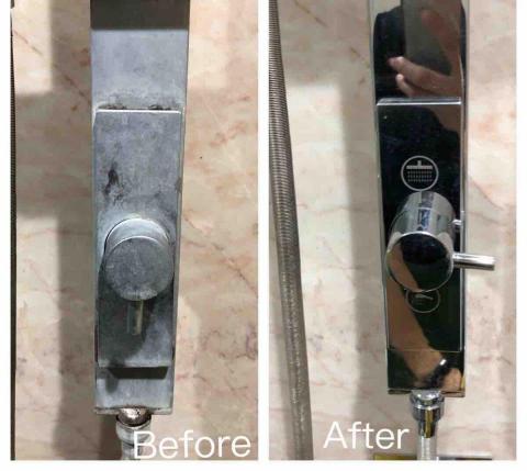 圈圈居家工作室 - 深層清潔長年水垢加打亮
(照片僅供參考，以現場設備狀況為主)