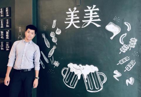 丹尼漢克 - 燒烤餐廳粉筆壁畫設計