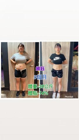 王維鈺 - 這是我自己本人的效果，五個月瘦20公斤，體脂-14%