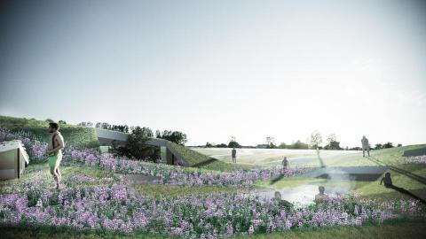 kai - 民宿設計
位於冰島的民宿，獨立的房間由一個大屋頂覆蓋。大屋頂成了私人的花園，供訪客躺在草地上看極光和洗溫泉。