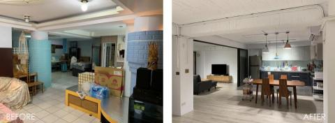 kai - W Flat
在台中的住家室內設計。40年的老房子，30年的裝潢全部砍掉重練。