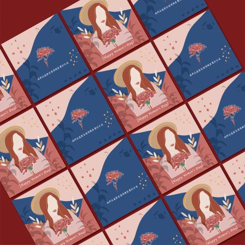 心山豆 日雲 - 2020母親節卡片設計