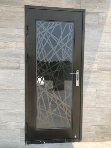 名閎不鏽鋼 - 不鏽鋼烤漆防盜玻璃門