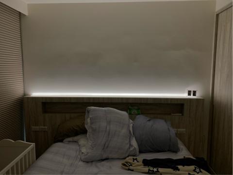 滿滿水果ManyFruits - 藍芽無線燈控系統-住宅臥室休息情境
床頭燈帶6000K/100%
天花板燈帶4000K/5%
5盞崁燈4000K/0%