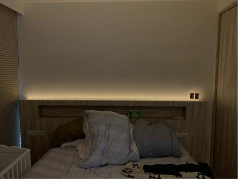 滿滿水果ManyFruits - 藍芽無線燈控系統-住宅臥室休息情境
床頭燈帶4000K/100%
天花板燈帶4000K/5%
5盞崁燈4000K/0%