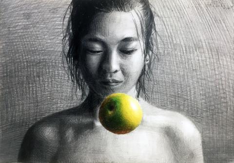 吳昱儒 - 素描+色鉛