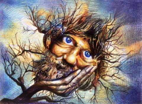 吳昱儒 - 色鉛+水彩