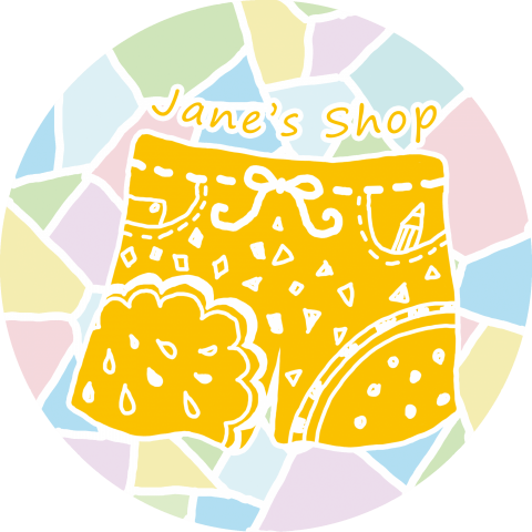 TAIGA - LOGO設計
廠商名稱｜Jane's Shop（衣褲零售）
設計理念｜可愛粉彩、手繪