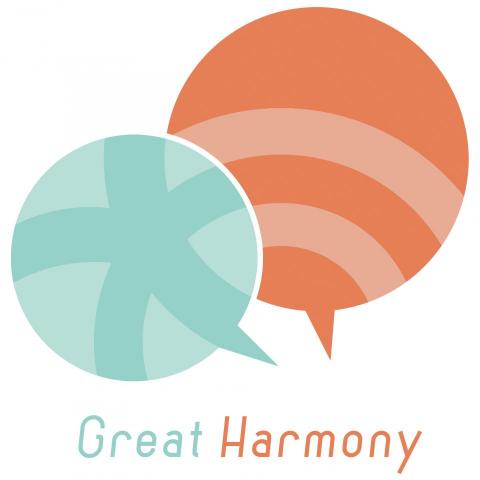 TAIGA - LOGO設計
廠商名稱｜世界大同Great Harmony（華語文教學國際線上平台）
設計理念｜融洽包容、對話、科技