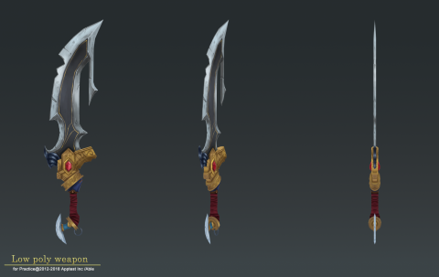 取奇數位工作室 - 手繪風武器製作