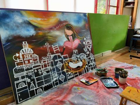 A   Song -小魔女的插畫館 - 木板彩繪
#力量與交託 A   Song -小魔女的插畫館 - 木板彩繪
#力量與交託